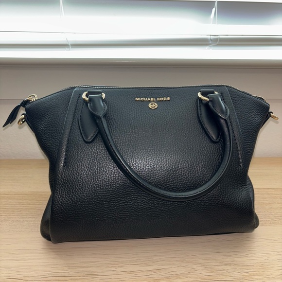 Michael Kors Handbags - Michael Kors Black Satchel with Gold Hardware
